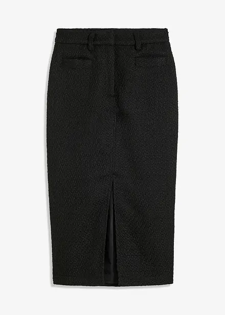 Blyantskjørt i bouclé