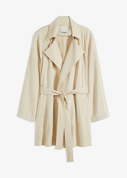 Trenchcoat i kort modell