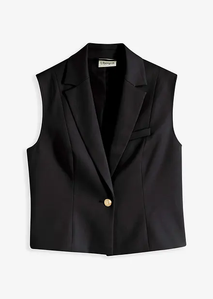 Blazervest med dekorativ knapp