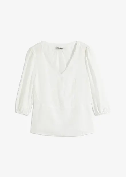 Bluse i lett viskosemiks