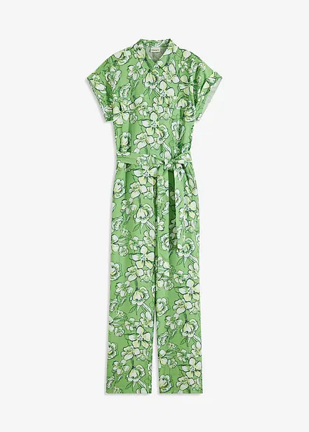 Jumpsuit i lett viskosemiks