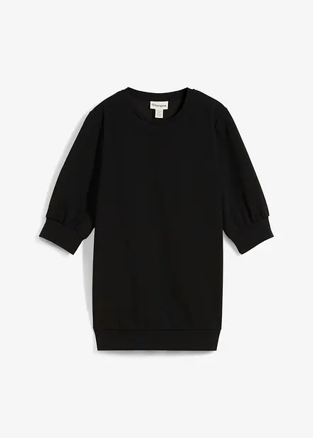 Topp i scuba-materiale og vid modell