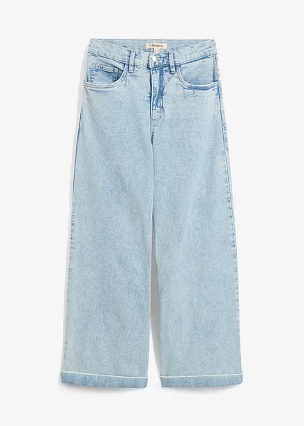 Wide Leg-jeans High Waist, cropped