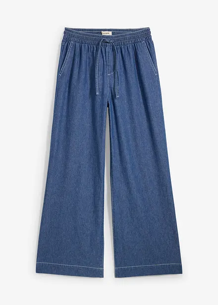 Wide Leg-jeans, Mid Waist, komfortlinning