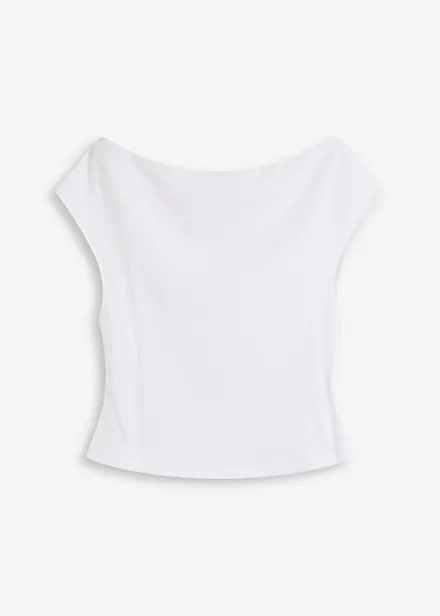 Off shoulder-topp i økologisk bomull