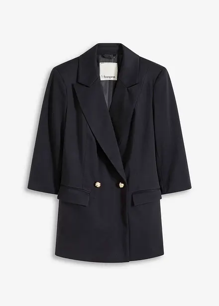 Lang blazer med 3/4-lange ermer
