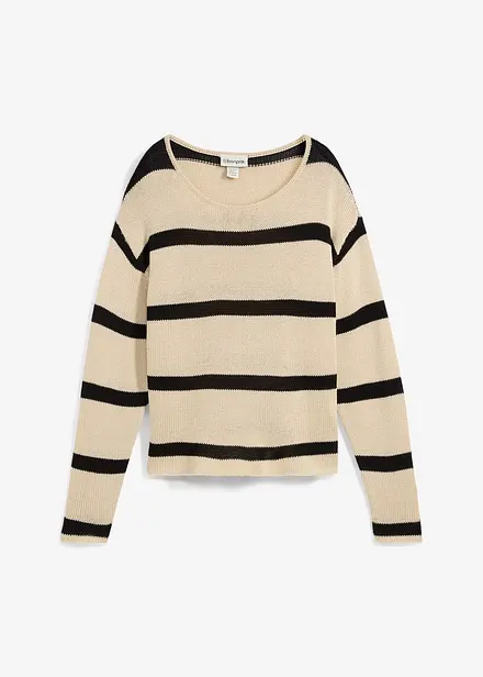 Oversized genser i finstrikk