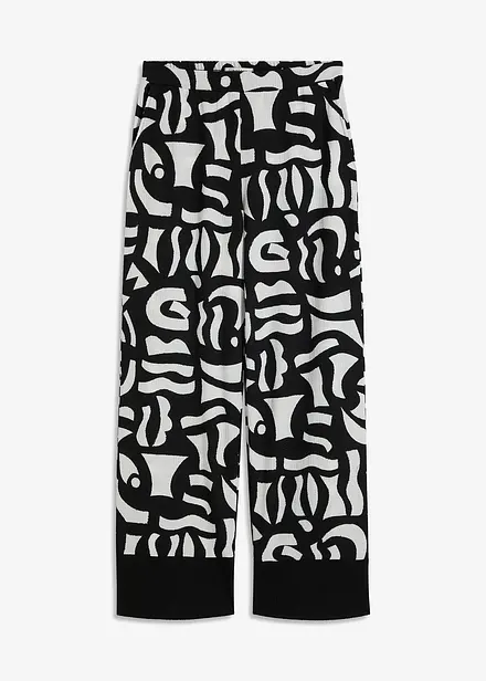 Mønstret bukse i trikot