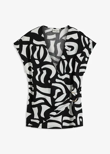 Mønstret topp