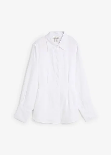 Bluse i innsvingt modell og lin