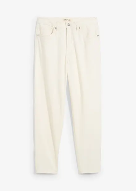 Mom-jeans High Waist, Low Stretch cropped