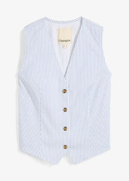 Jeansvest, stripete