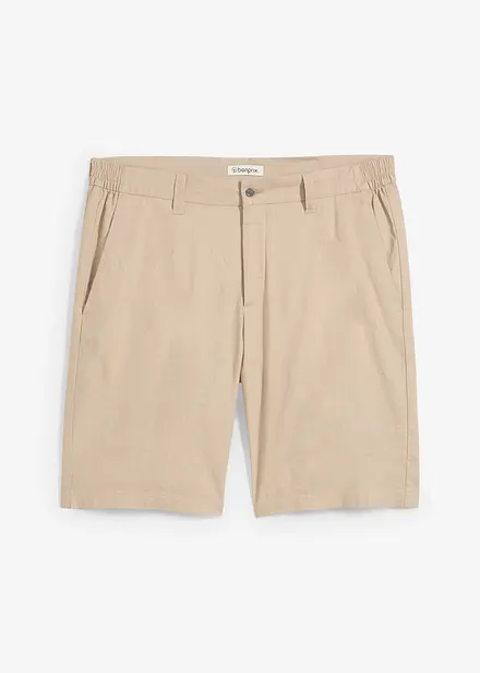 Regular Fit chino-bermuda med lin