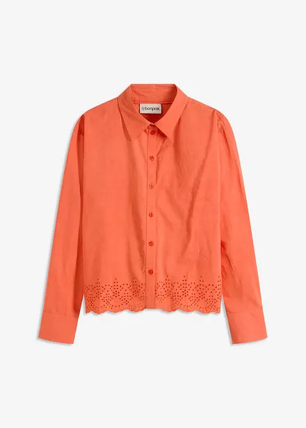 Skjortebluse i 100% bomull