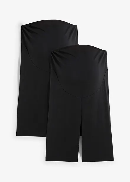 Mamma-sykkelbukse i &oslash;kologisk bomull (2-pack)