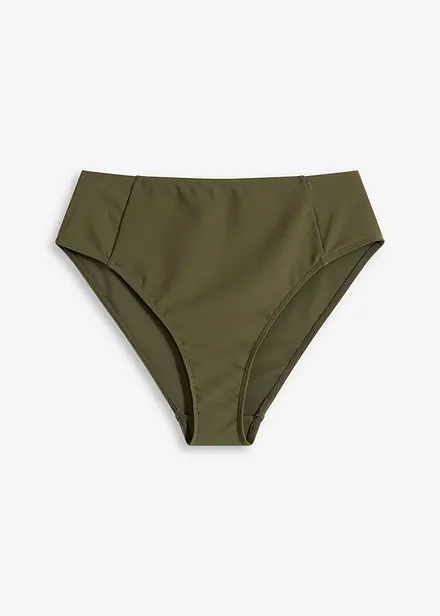 High Waist-bikinitruse med høy benskjæring