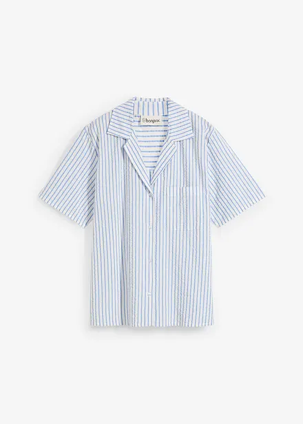 Skjortebluse i 100% bomull