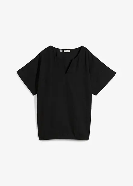 Oversized bluse med elastisk fald