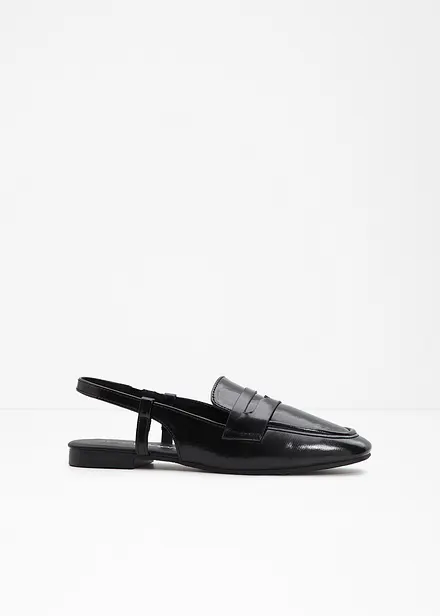 Slingback i loafer-stil