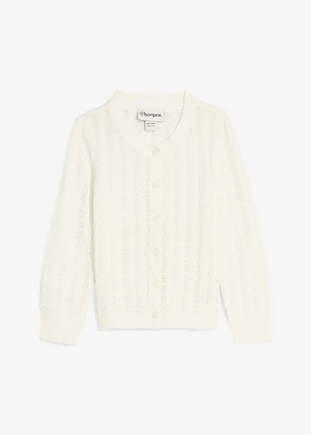 Cardigan med hullmønster