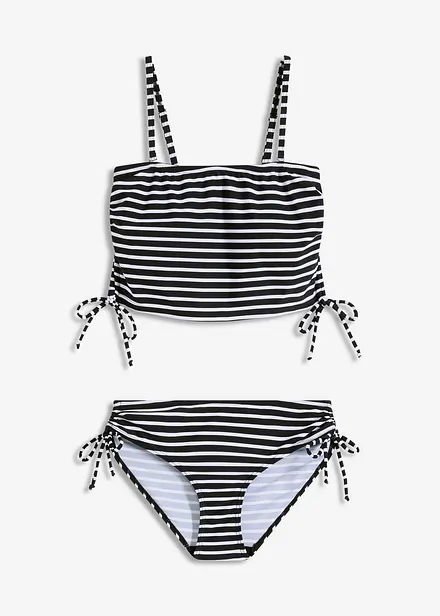 Bandeau-bikini med avtagbare stropper (2-delt sett)
