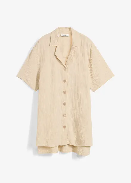 Skjortebluse i musselin