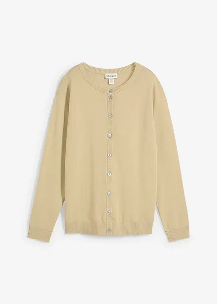 Cardigan med rund hals