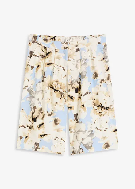 Bermudashorts i viskose med legg