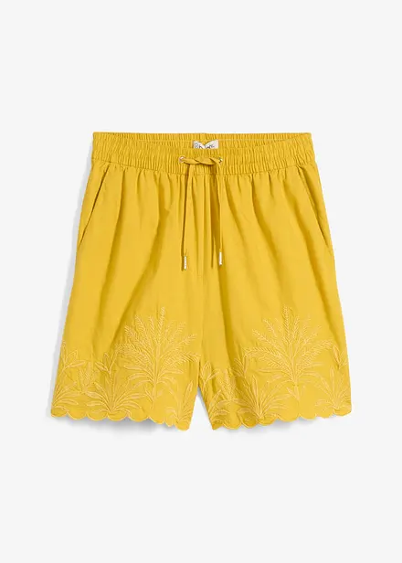 Shorts med silke