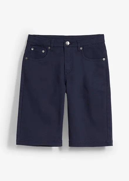 Bermudashorts med stretch og regulerbar linning, Regular Fit