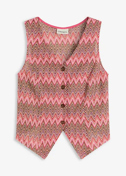 Vest i hekle-look