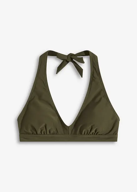 Halterneck-bikinitopp med V-hals