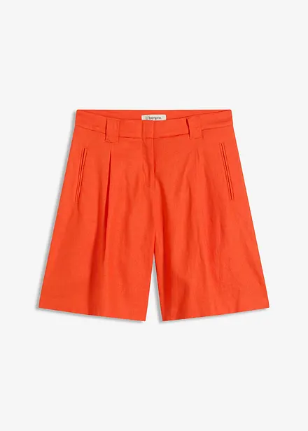 Shorts i lett linmiks