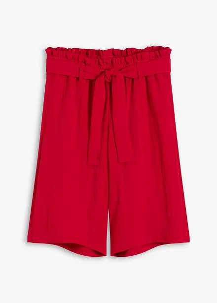 Pull on-bermudashorts i lett viskosemiks