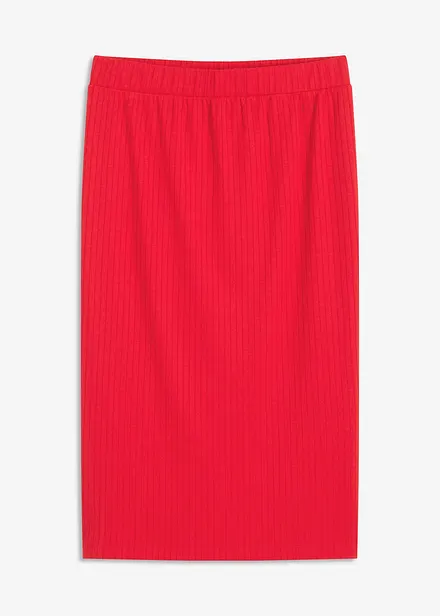 Jerseyskjørt i ribbemateriale