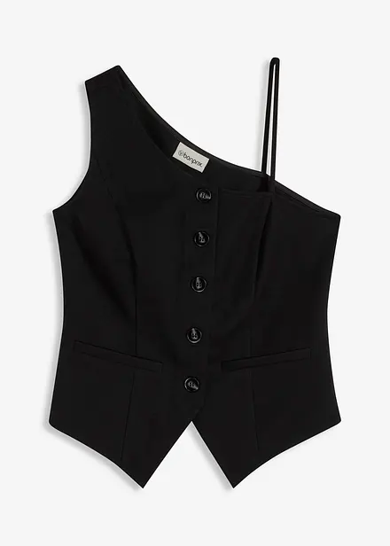 Vest med knappestolpe