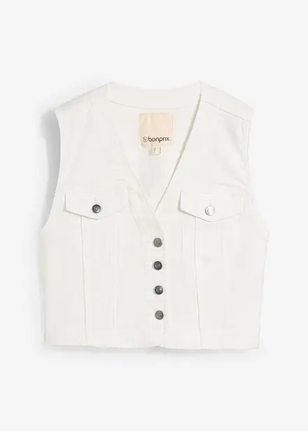 Jeansvest med stretch