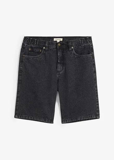 Jeans-bermuda med komfortlinning, Classic Fit