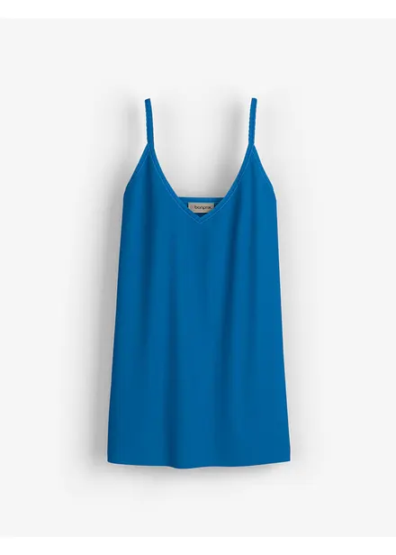 Singlet med spaghettistropper av ren økologisk bomull (3-pack)