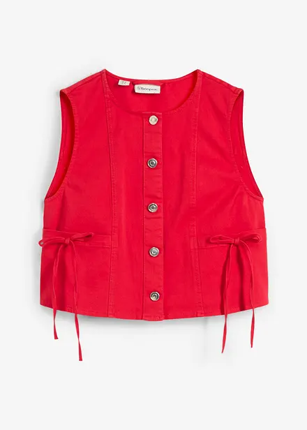 Twill-vest av elastisk miks av økologisk bomull