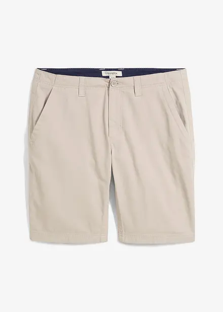 Chinos-bermuda i ren bomull, Regular Fit
