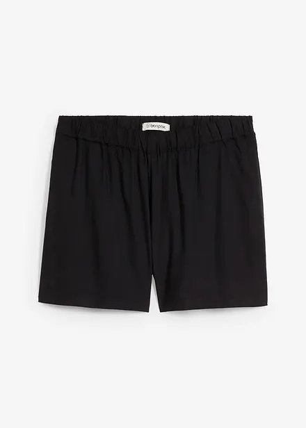 Shorts i viskose med komfortlinning