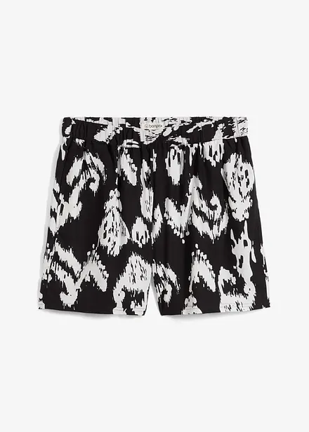 Shorts i viskose med komfortlinning