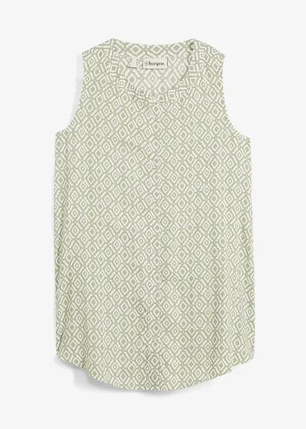 Lang bluse i myk viskose