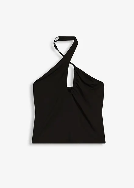 Halterneck-topp med cut-out