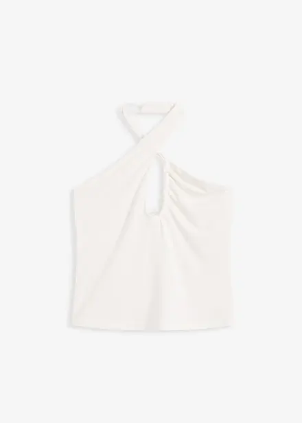 Halterneck-topp med cut-out