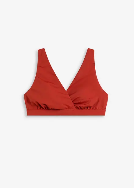 Bustier-bikinioverdel med V-utringning