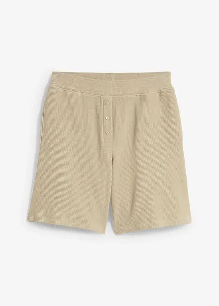 Slip on-shorts av 100% bomull