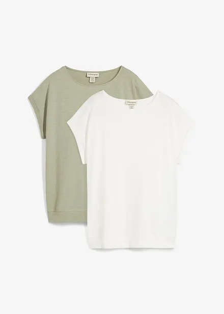 T-skjorte i 100% økologisk bomull (2-pack)