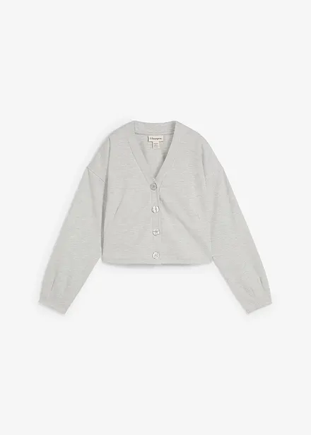 Sweatshirt i viskosemiks med knepping